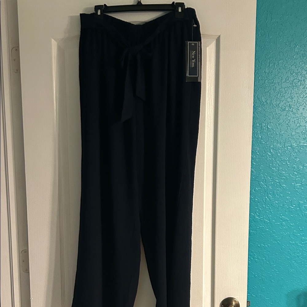New York & Company Navy Blue Women's Trousers